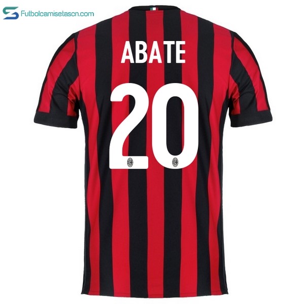 Camiseta Milan 1ª Abate 2017/18
